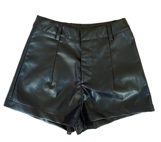 Vegan Leather Shorts