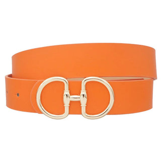 Orange Horsebit Belt