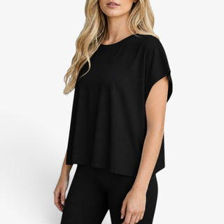 Open Back White Active Tee