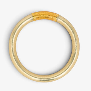 BuDhaGirl Tzubbie All Weather Bangle in Etoile gold with bold rounded design, product view