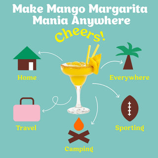 Instant mango margarita mix packet refreshing orange cocktail styled