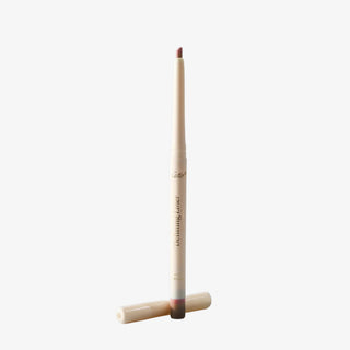 City Lips Defining Lip Liner in neutral brown nude lip pencil with cap off and built-in sharpener detail view