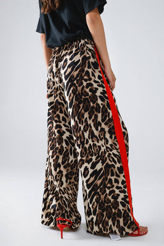 Leopard Red Trouser