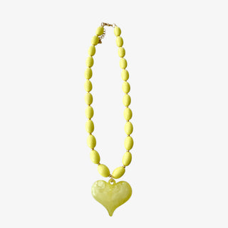 Roxie Yellow Heart Necklace