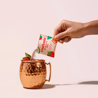 Instant strawberry mule mix packet refreshing cocktail styled