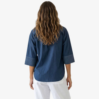 Contrast Stitch Top