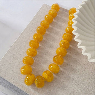Pretty Simple Bella Beaded Necklace Honey Gold