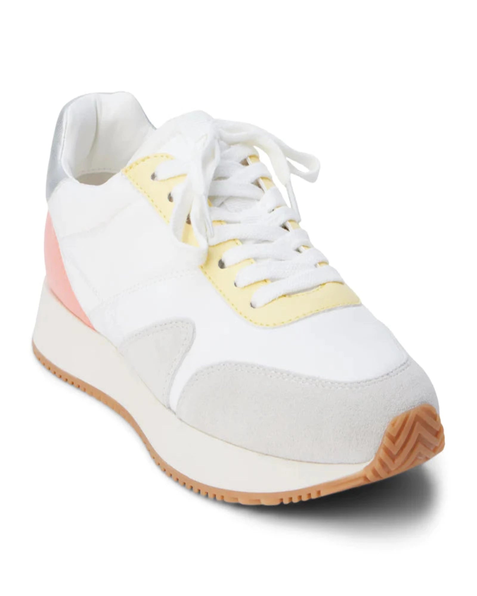 Matisse Farrah Sneaker White Yellow Retro Sneaker Hoity Toity Boutique