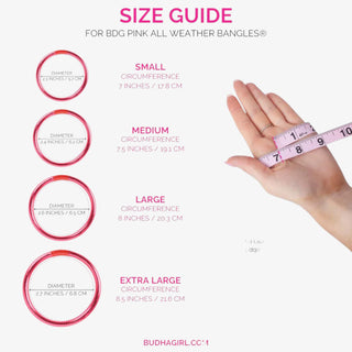 Shop BudhaGirl Pink All Weather Bangles in a lightweight, waterproof design—perfect for stacking, travel, and everyday wear.