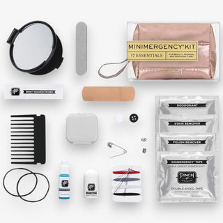 Collection of beauty and personal care items on a white background