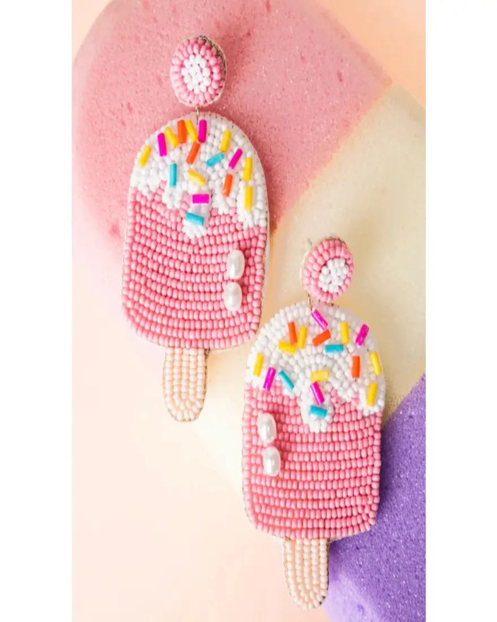 Beaded Popsicle Earrings