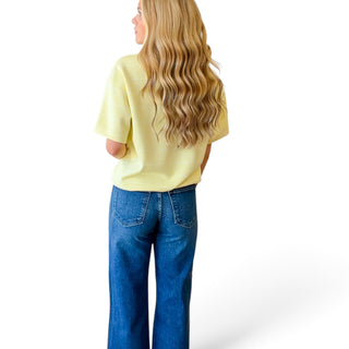 Scuba Striped Top Butter