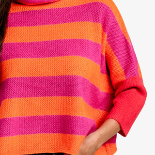 Kerisma London stripe sweater featuring a lightweight knit, relaxed fit, long sleeves, and classic striped pattern for everyday wear