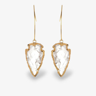 Arrowhead Clear Earrings