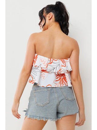 Frances Floral Crop Top Final Sale