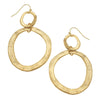 Susan Shaw Double Gold Earrings